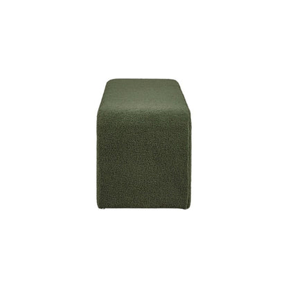 Modern Contemporary Boucle Waterfall Bench
