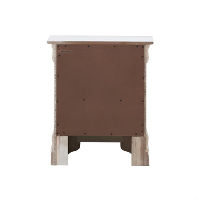 Verona - Accent Nightstand - Silver Champagne