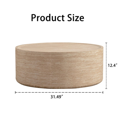 Modern Round Table With Mars Pattern For Living Room