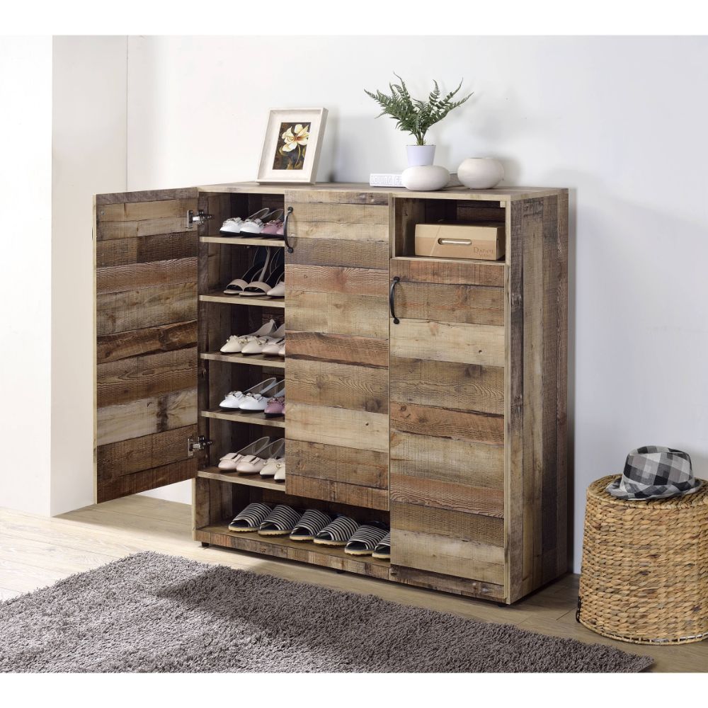 Howia - Cabinet - Rustic Gray Oak