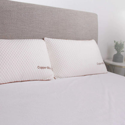 Copper Bliss Pillow - White