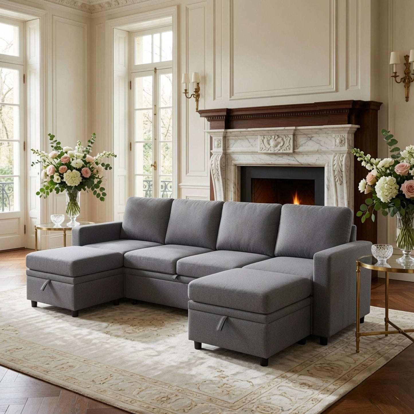 Square Ottoman For Living Room