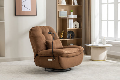 Power Recliner Swivel Glider USB Charger With Bluetooth Music Player, Sleep, Working, Game And Leisure