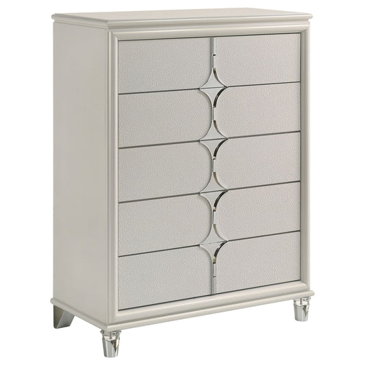 Gwendolyn - 5 Drawer Bedroom Chest Of Drawers - White