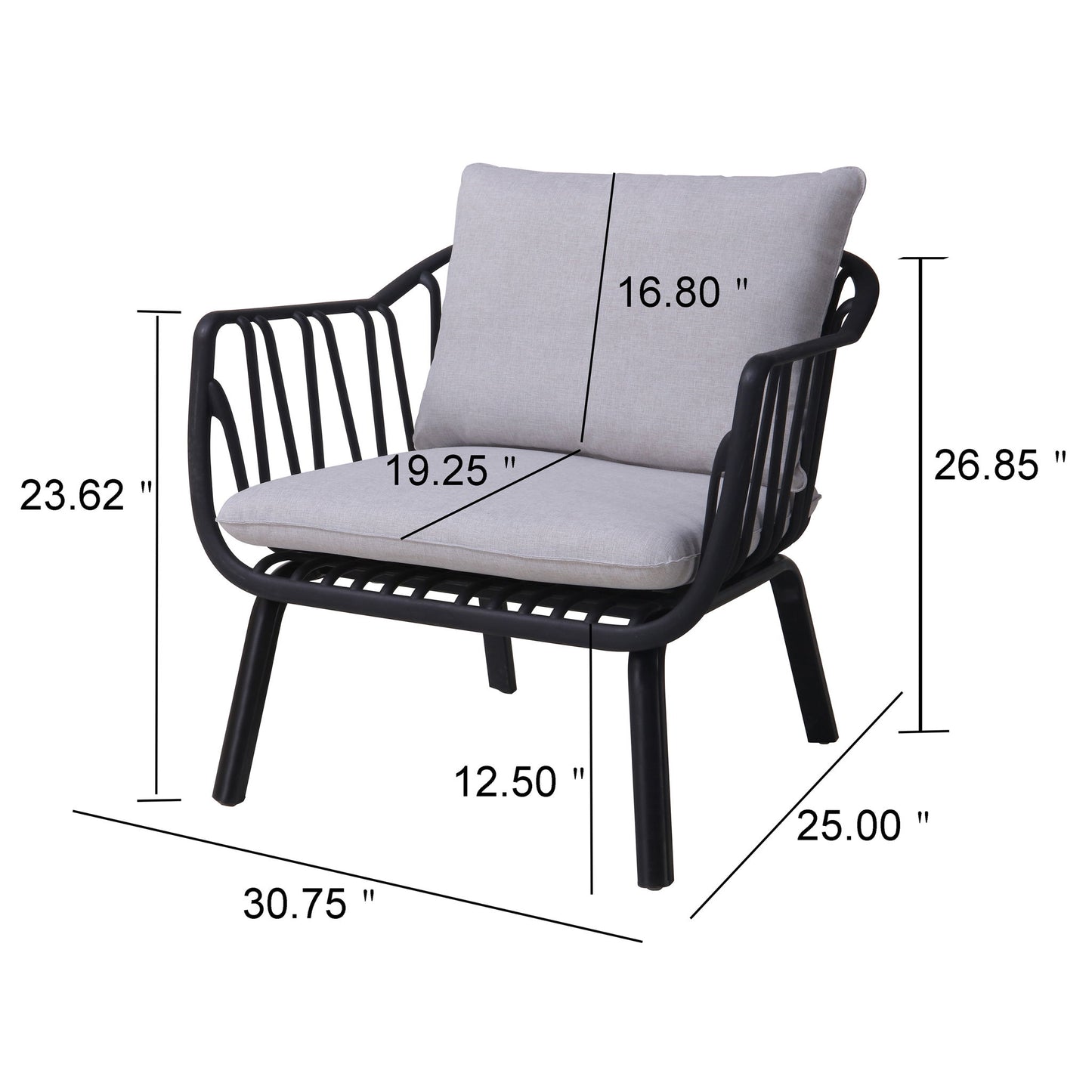 Huron - Outdoor Club Chair (Set of 2)