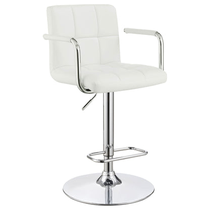 Letitia - Adjustable Height Bar Stool - White