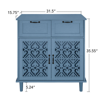 2 Door 2 Drawer Elegant Cabinet