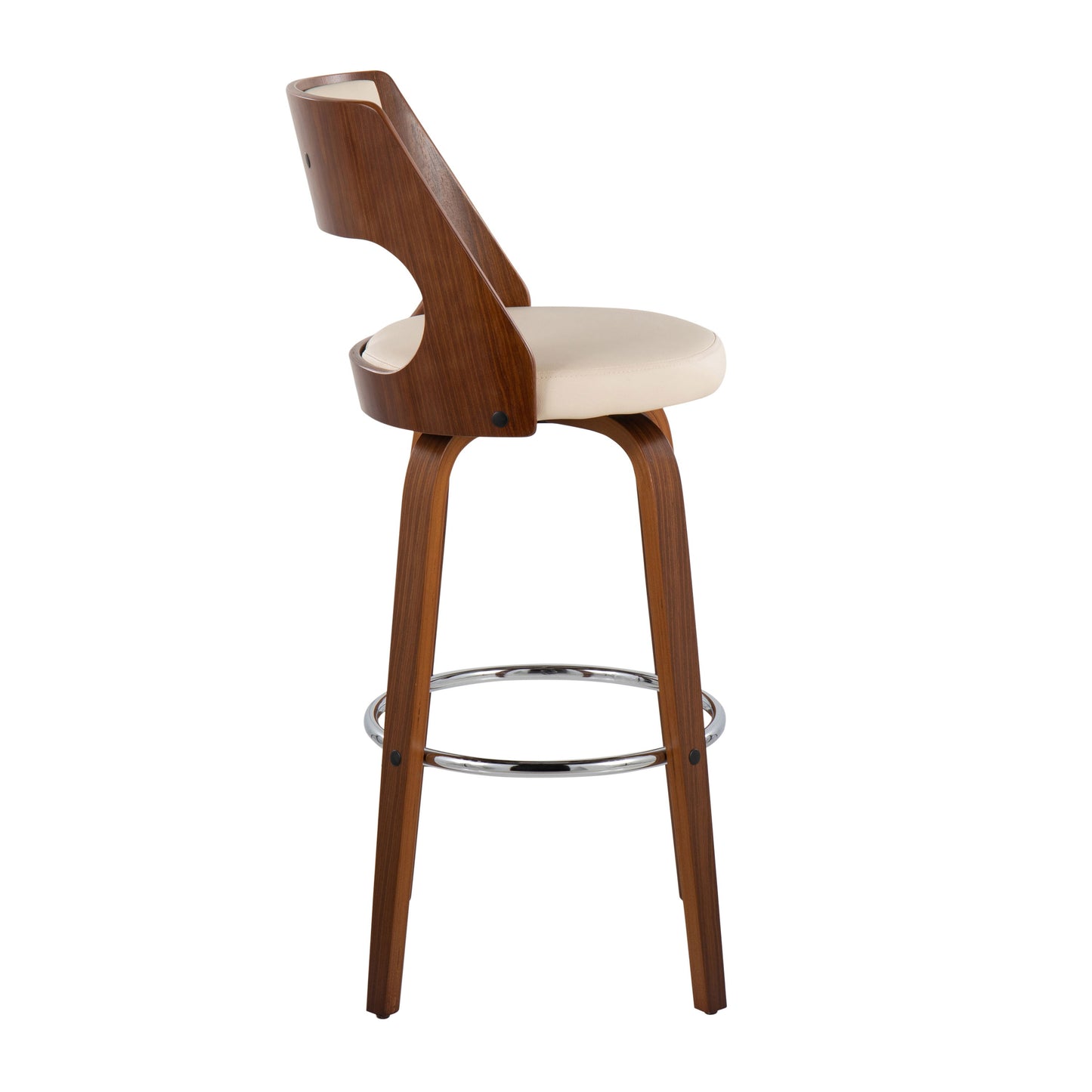 Cecina - Mid-Century Modern Barstool With Swivel (Set of 2)