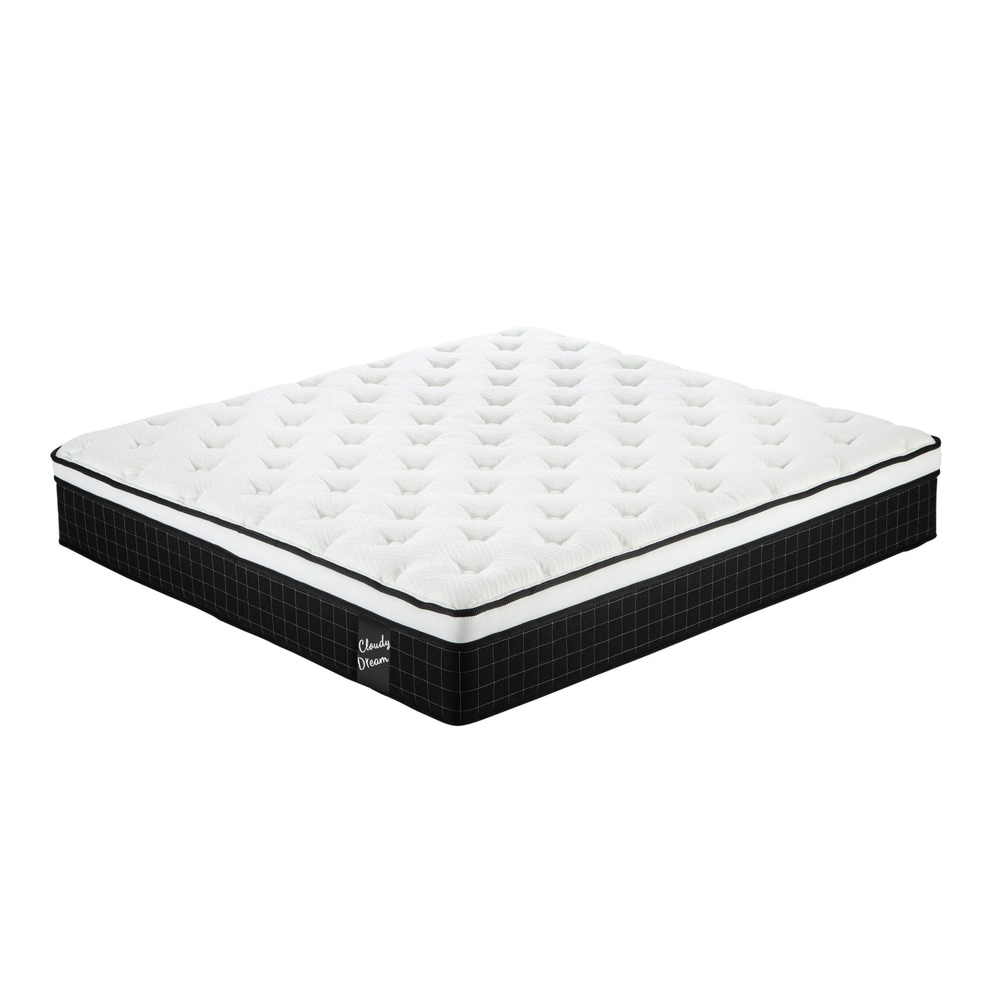 12" Hybrid Mattress With Individual Pocket Spring, Comortable Memory Foam