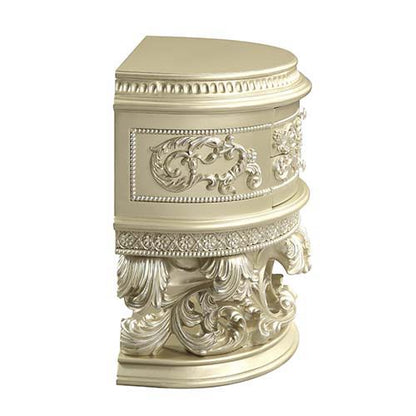 Vatican - Nightstand - Champagne Silver Finish