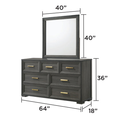 Colorado - Dresser (Mirror Not Included) - Charcoal