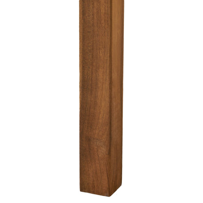 Perla - Rustic Square Coffee Table With Block Legs