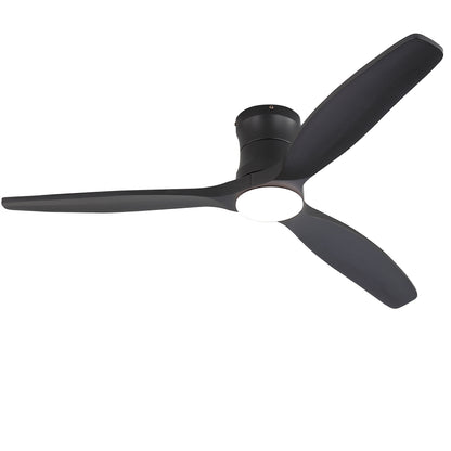 52" Ceiling Fan With Light, Dimmable DC Reversible Motor, 3 Blades