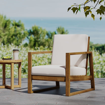 4 Person Outdoor Seating Group With Water Resistant Cushions