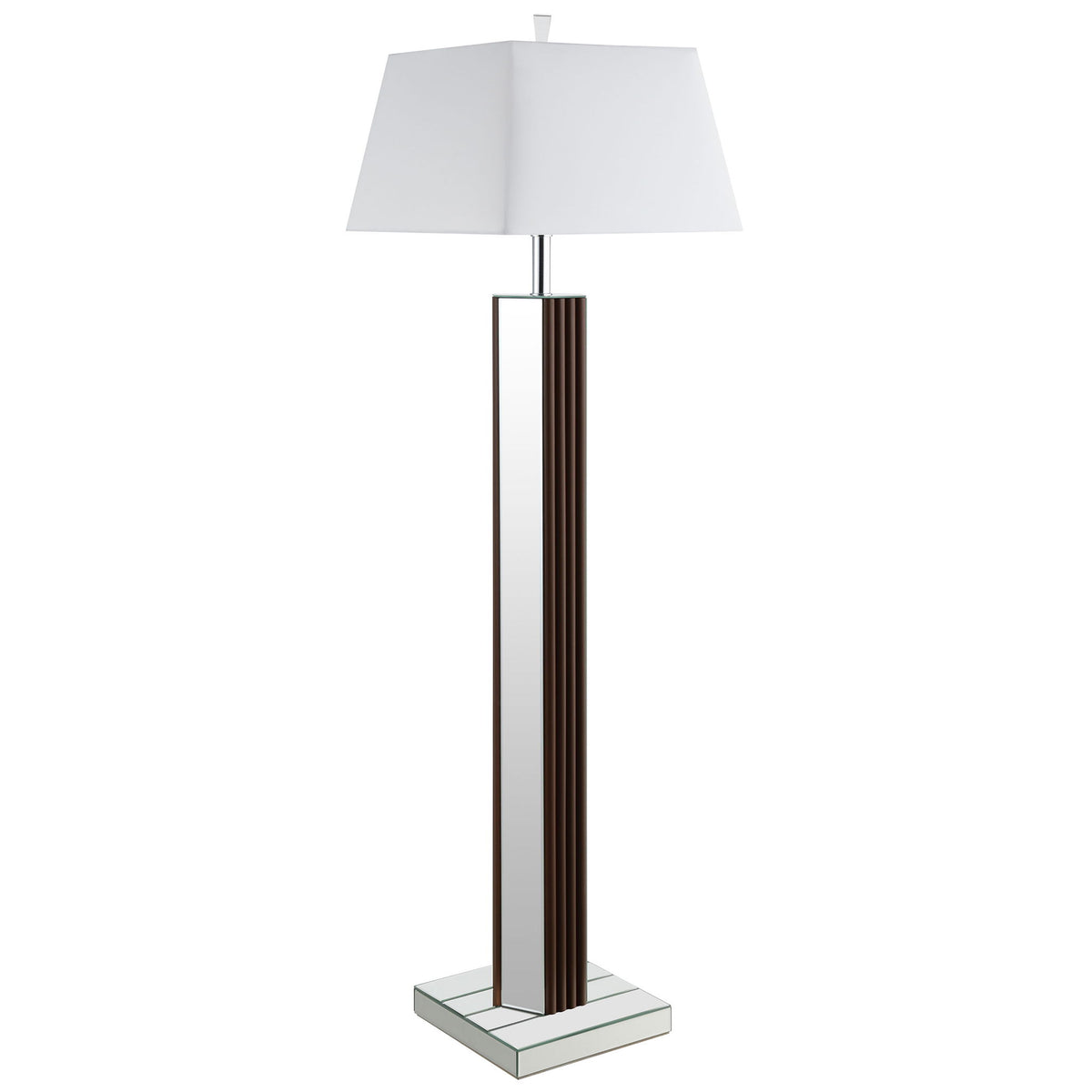 Echolls - Lamp With Scalloped Accents And Mirror Detail