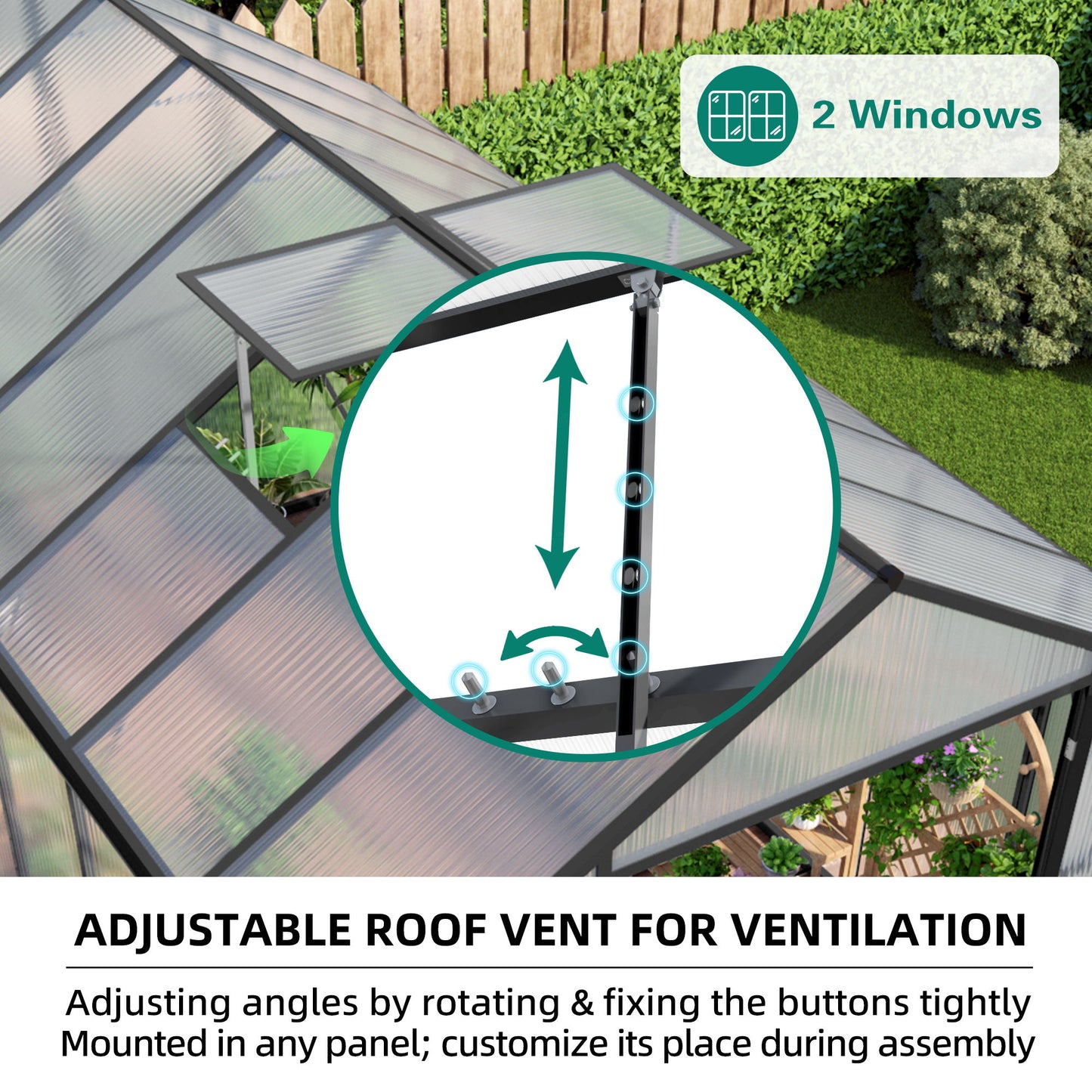 Gain Height Windproof house All Season Outdoor Garden Shelter