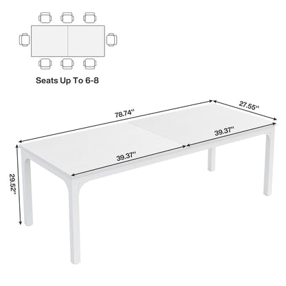 Rectangle Dining Table For 6 - 8 People