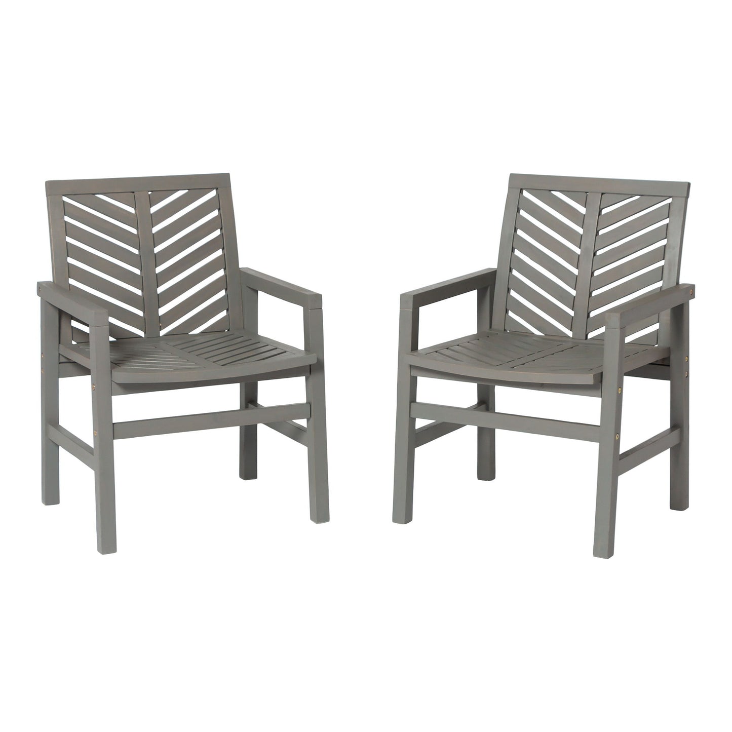 Modern 2 Piece Chevron Patio Chairs