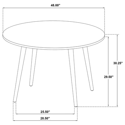 Finley - 5 Piece Dining Set With Round Table And Spindle Back Chairs