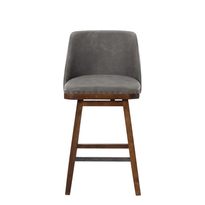 360° Swivel Bar Stool, Counter Height Kitchen Island Chair