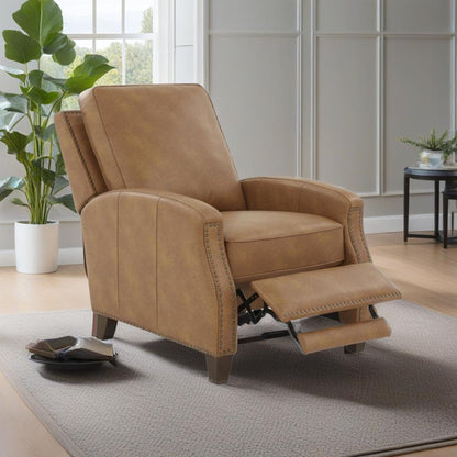 Jack - Push Back Recliner With Track Arms And Nailhead Accents