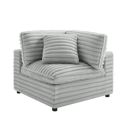 Jenny - Corner Accent Chair - Gray
