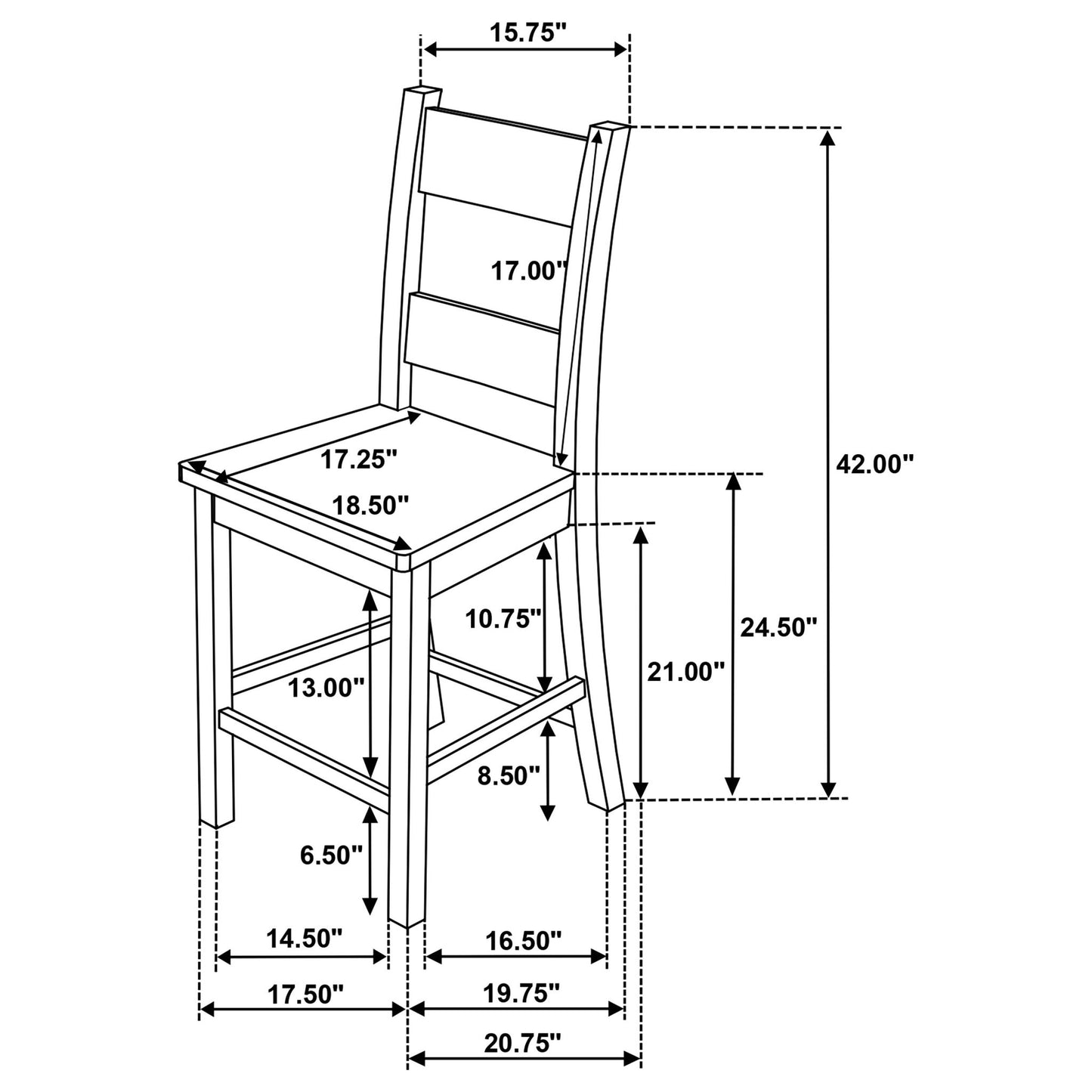 Cressley - Counter Chair (Set of 2) - Light Oak