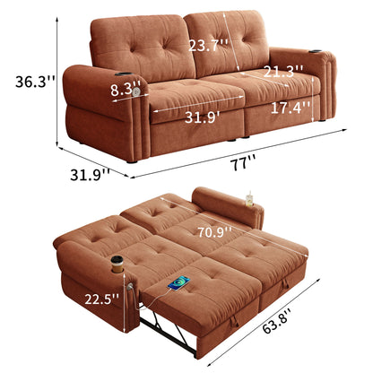 Cloud Like Convertible Sofa Bed With For Living Room