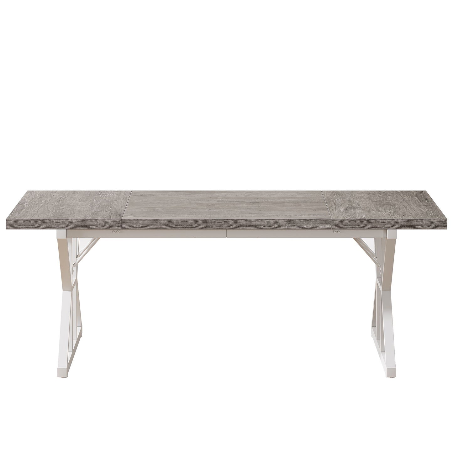Rectangular Dining Table With X Trestle Metal Legs