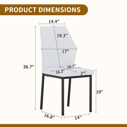 Luxury Simple Chair With Metal Leg
