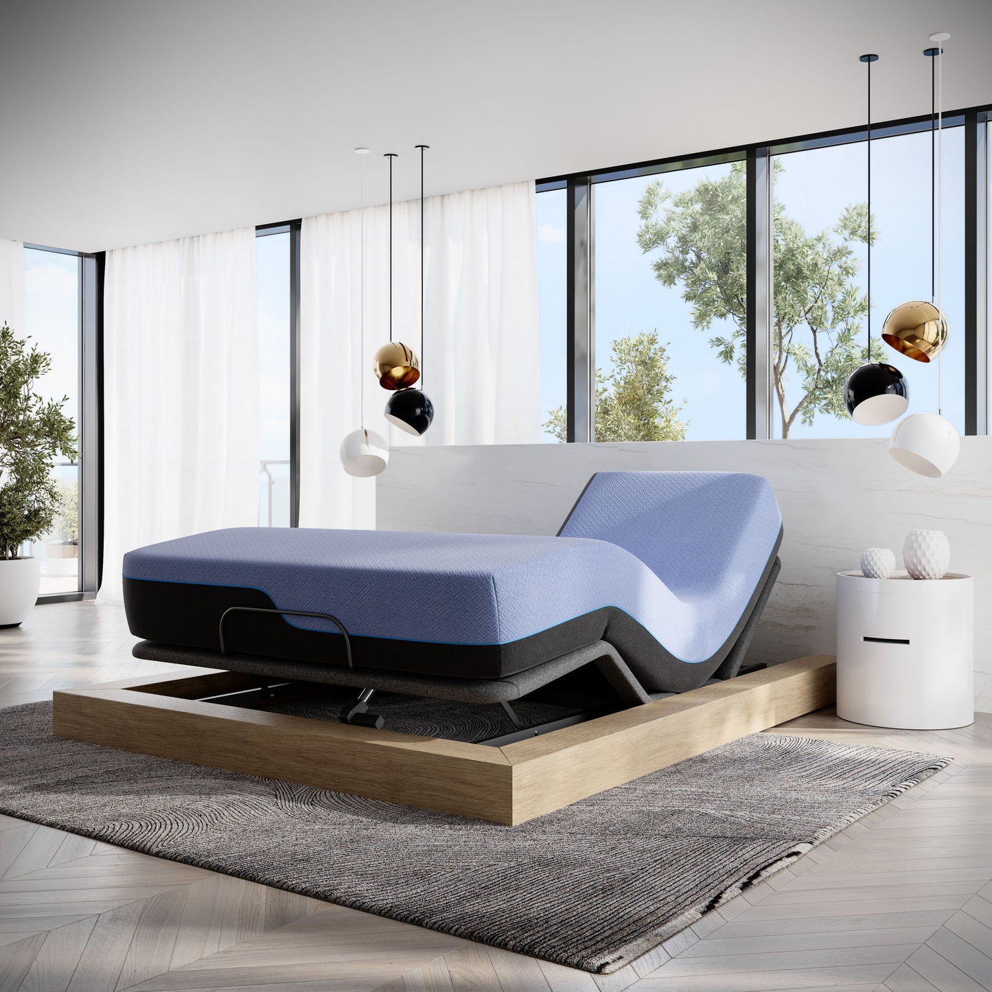 Refresh - 12" Flex Head Hybrid Cooling Fast Responding Latex Foam And Coil Mattress