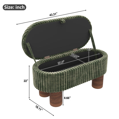 Modern Storage Ottoman Bench For Living Room