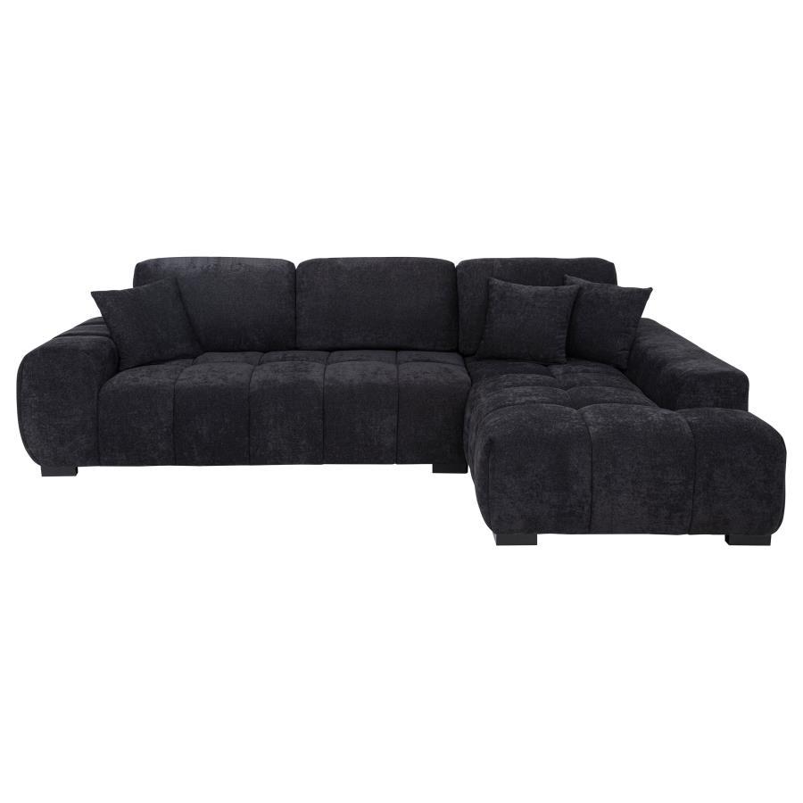 Octavia - Fabric Upholstered Sectional Chaise Sofa