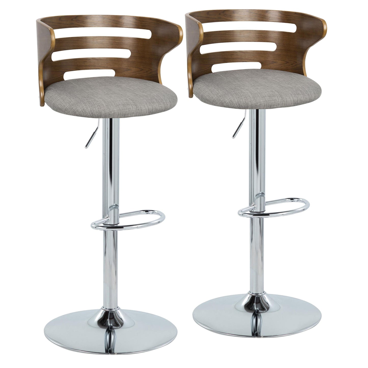 Cosi - Mid-Century Modern Adjustable Barstool With Swivel (Set of 2)