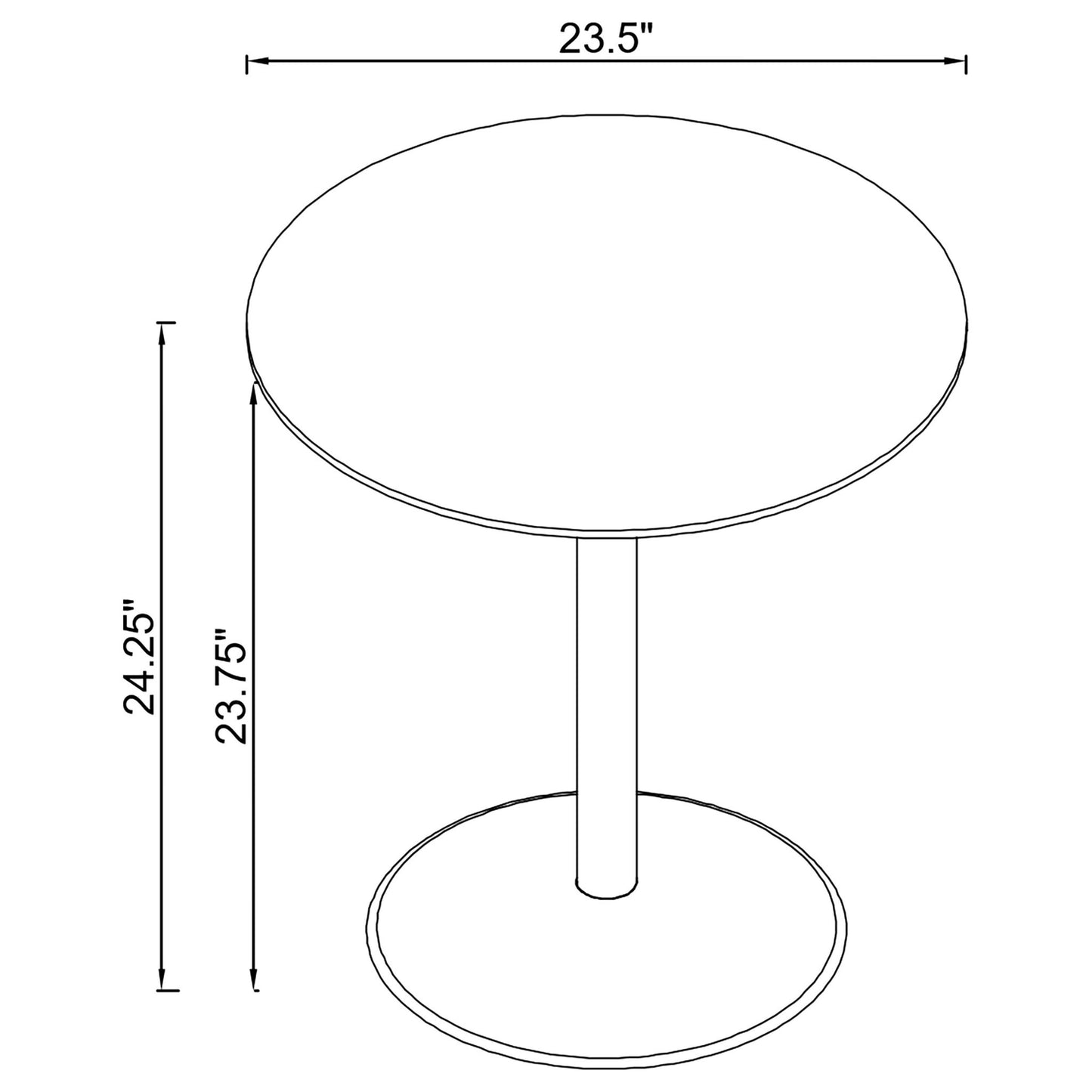 Turpin - Table With Round Top