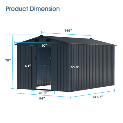 Chery Industrial - Garden Metal Shed Premium