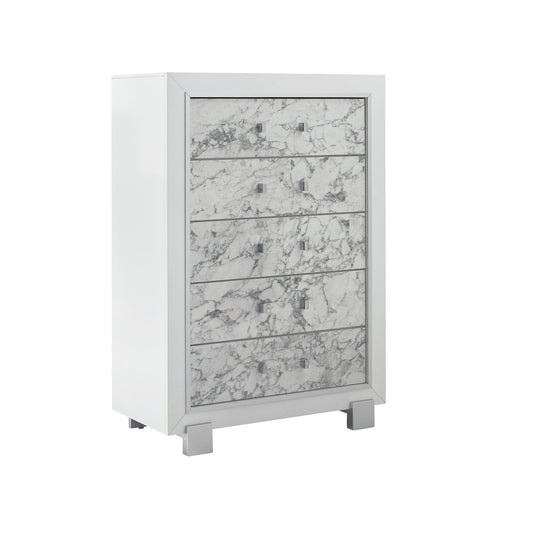 Skye - Marble Chest - White