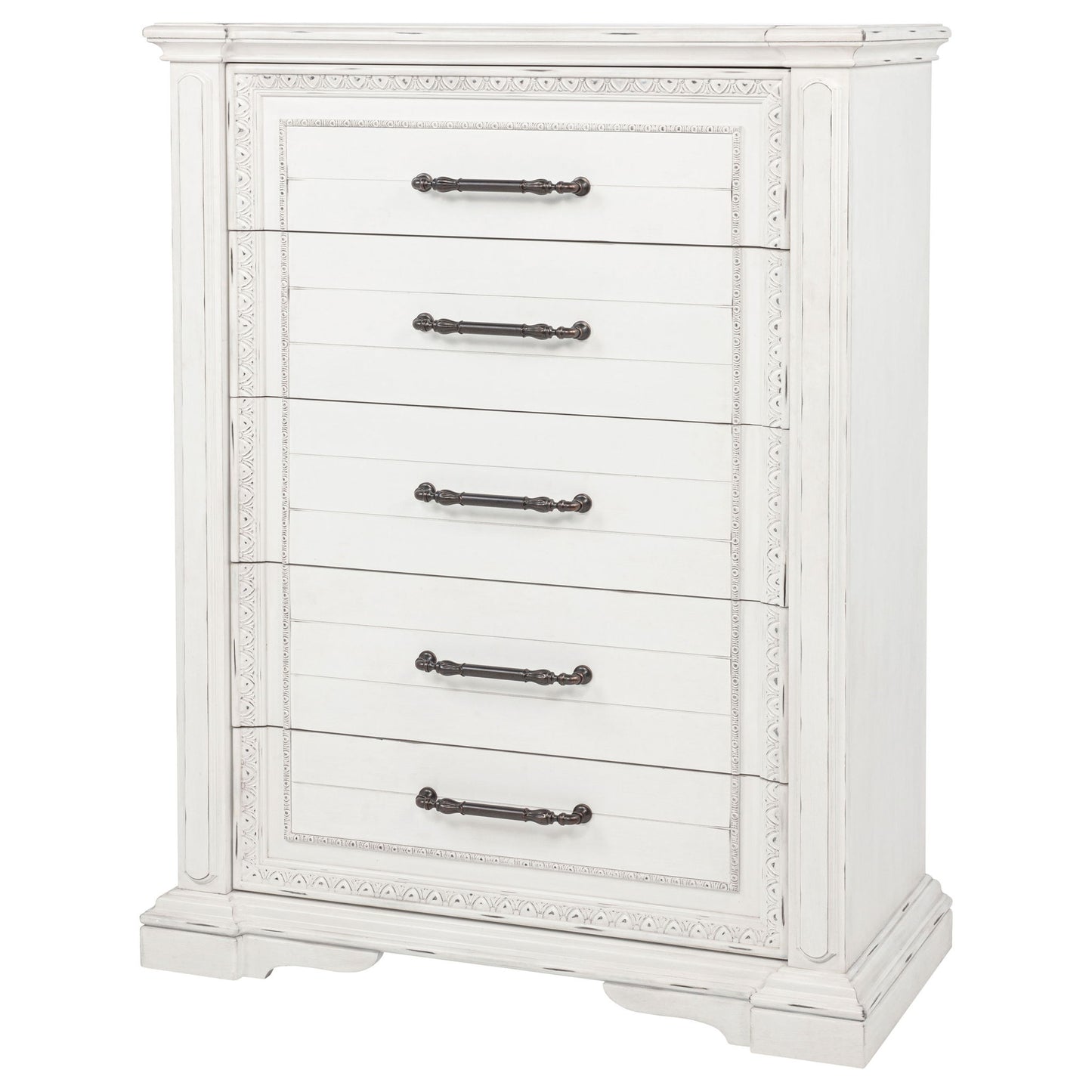 5 Drawer Bedroom Chest Of Drawers - Vintage