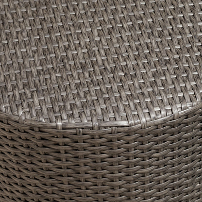 Barrel Side Table With Handcrafted Details