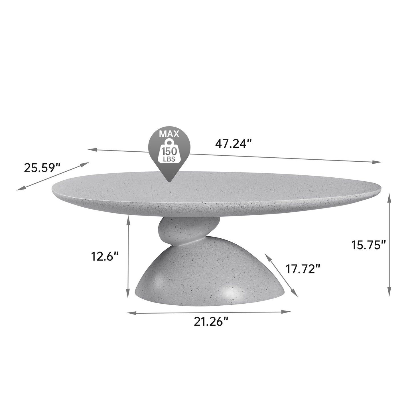 Lucky Stone Shaped Table