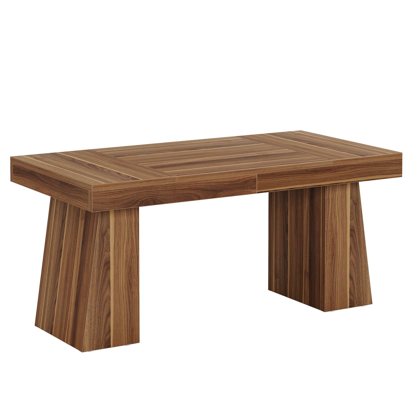 Executive Desk, Workstation With Double Trapezoid Base