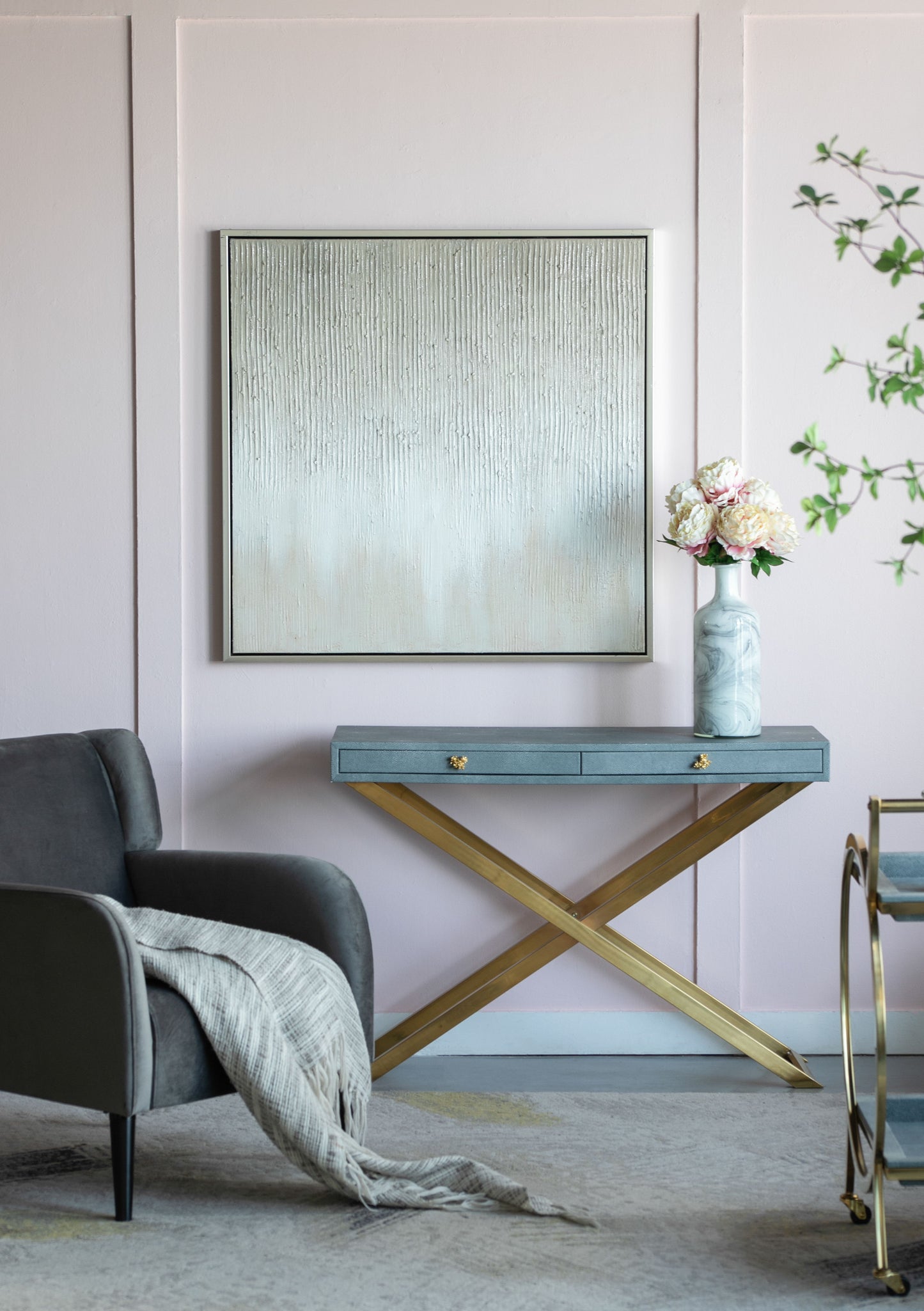 Sunshine Framed Hand Painted Canvas Print Wall Art, Wall Decor For Living Room - Multicolor