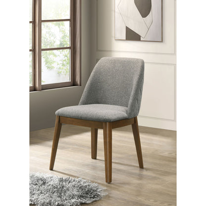 Hutchins - Dining Side Chair (Set of 2) - Gray / Brown