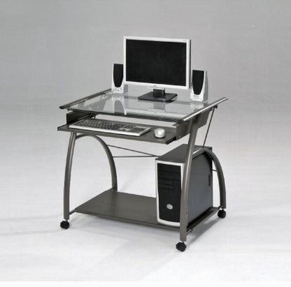 Vincent - Computer Desk - Pewter