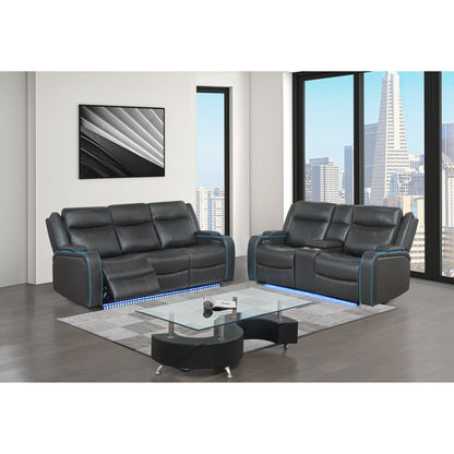Blanca - Power Reclining Set With LED Lights, USB And Built In Speakers