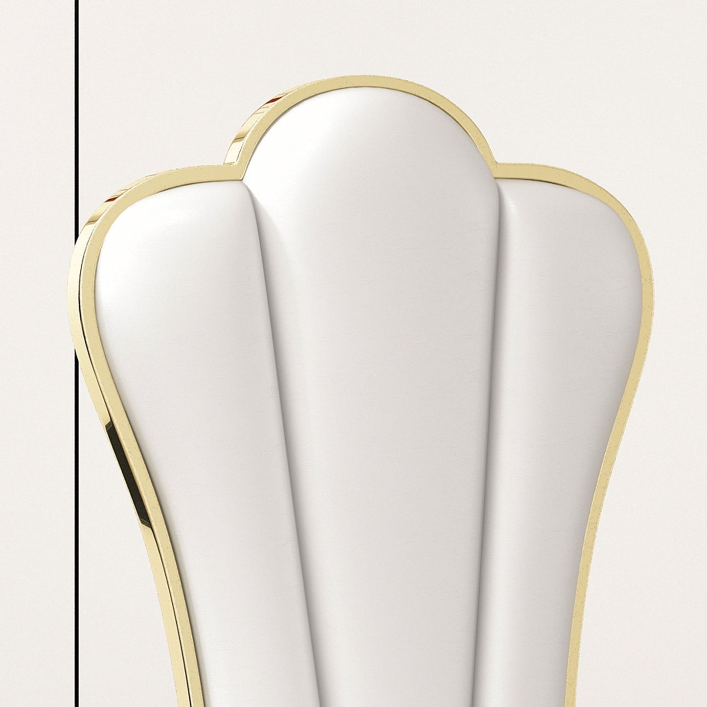 Modern ette Dining Chairs, Unique Backrest Design With Stripe Armless (Set of 2)