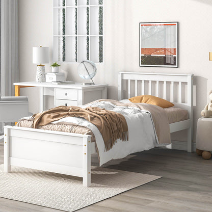 Bed With Headboard And Footboard For Kids, Teens, Adults, With A Nightstand