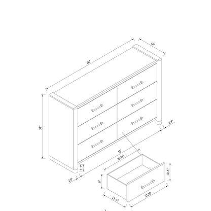 Sarai - Dresser With Spacious Drawers - Brown