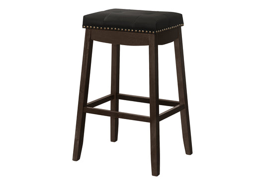 Comfortable Bar Stool, Bar Height, Saddle Seat, Transitional (Set of 2)