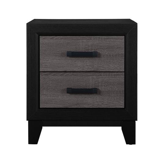 Soluto - Nightstand - Gray / Black